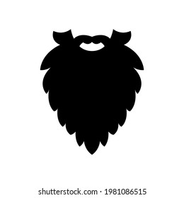 Black and white hipster, hairstyle. Vector illustration on white isolated background.