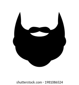Black and white hipster, hairstyle. Vector illustration on white isolated background.