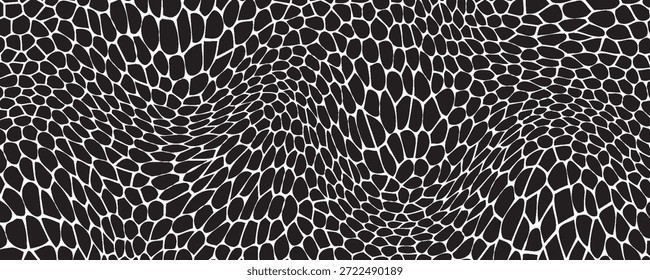 Fondo de células hexagonales de miel en blanco y negro. panales hexagonales de colmena geométrica. Ilustración vectorial
