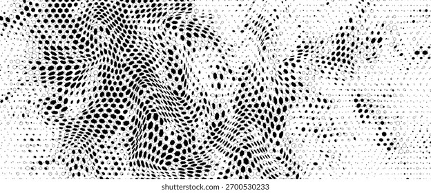 Fondo blanco y negro del panal