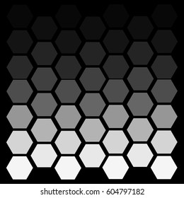 Black and white  honeycombs