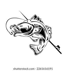 peces de mar de anzuelo blanco y negro para colorear el arte de la página