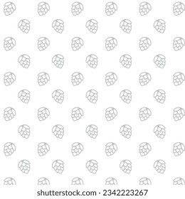 black white hop pattern for beer brewery