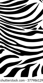 Black and white horizontal striped background. Template background with zebra pattern. Vector file. For Art, print, texture, fashion, textile, album, poster graphic design.