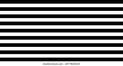 Black white horizontal stripes seamless pattern vector illustration. Texture horizontal geometric linear straight striped.