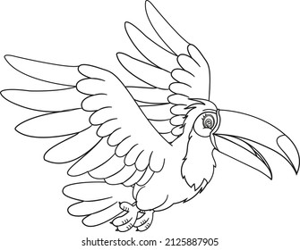 285 Hornbill sketch Images, Stock Photos & Vectors | Shutterstock