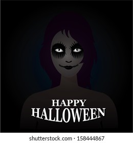 Black And White Horror Background For Halloween Concept 