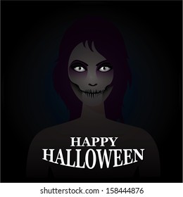 Black And White Horror Background For Halloween Concept 