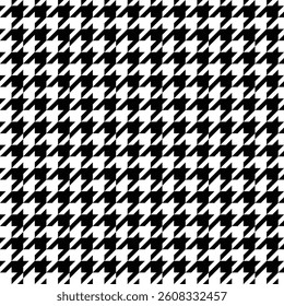 Black and white houndstooth pattern