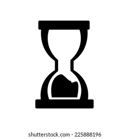 Black White Hourglass Symbol Stock Vector (Royalty Free) 225888196 ...