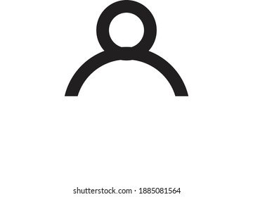 icono humano en blanco y negro 