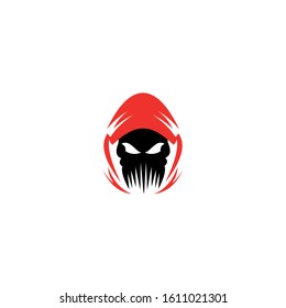 Black and white human skull with a lower jaw, T-Shirt graphics design famous, vector design icon