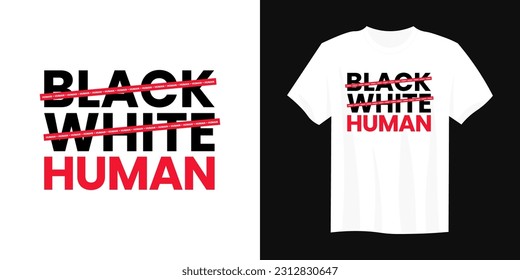 Black White Human typography t shirt design, motivational typography tshirt design, inspirational quotes t-shirt design, running vector illustration sign
