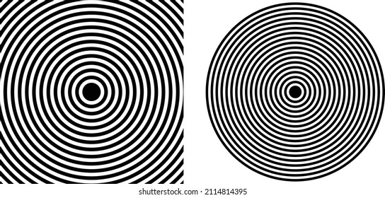Black and white hypnosis spiral
vector illustration