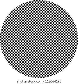 Black and white hypnotic background.