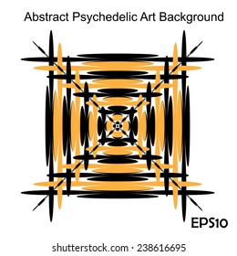 Black and white hypnotic background. EPS10