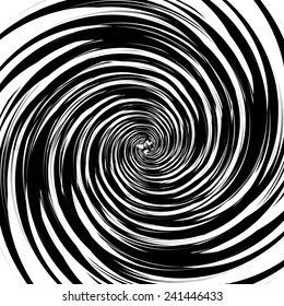 Black and white hypnotic background. EPS10
