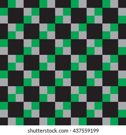 Black and White Hypnotic Background Seamless Pattern. Vector Illustration. EPS10