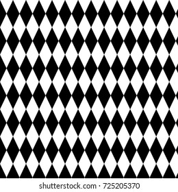 Black and White Hypnotic Background Seamless Pattern. Vector Illustration
