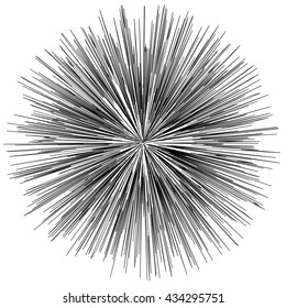 Black and white hypnotic background. Vector Illustration. EPS10