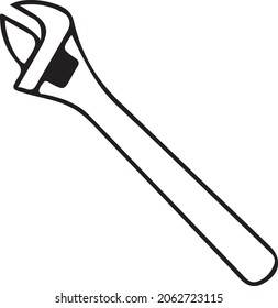 black and white icon design about pliers wrench