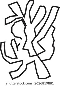 Black and white icon design illustration