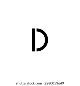 Icono blanco y negro, ID