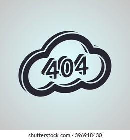 Black and white icon of Illustration error page not found