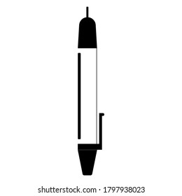 
Schwarz-Weiß-Symbol eines Kapillarbufens