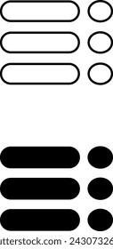black and white icon miscellaneous items