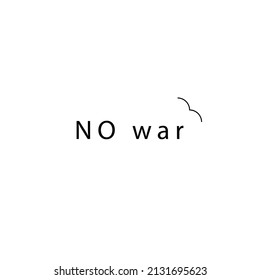 Icono blanco y negro NO guerra