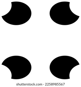 Black And White Icon Object Logo Ball Symbol Art Planet Vector Illustration