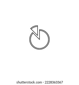 Icono blanco y negro, pizza