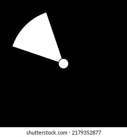 Black and white icon, radar