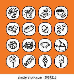black and white icon set - food 2 - others of same series : http://www.shutterstock.com/lightboxes.mhtml?lightbox_id=829090