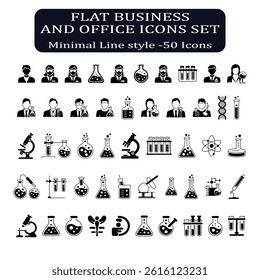 Black and white icon set for web design art.