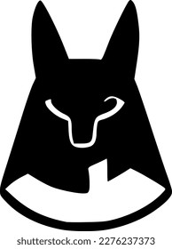 negro y blanco de forma de icono