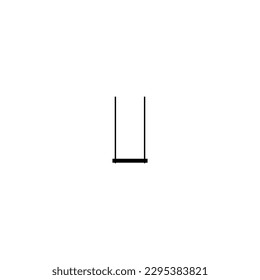 Black and white icon, swing