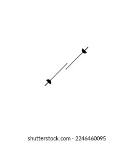 Schwarz-Weiß-Symbol, Schwertspiel