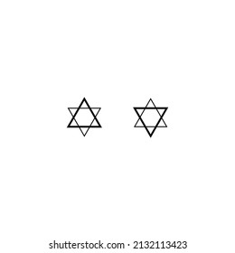 Black and white icon with symbols
