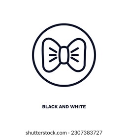 black and white icon. Thin line black and white icon from fashion and things  collection. Outline vector isolated on white background. Editable black and white symbol can be used web and mobile