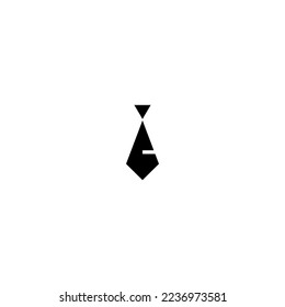 Black and white icon, tie