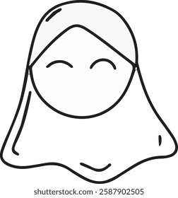 black and white icon vector logo for the Islamic month of Ramadan