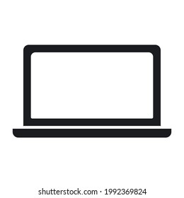Conjunto de iconos en blanco y negro de los dispositivos y gadgets digitales.