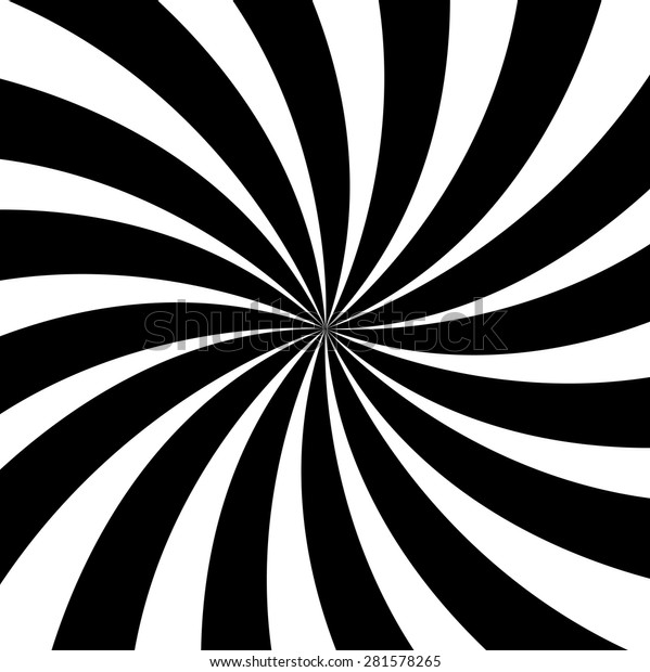 Black White Illusionary Spiral Lines Stock Vector (Royalty Free) 281578265