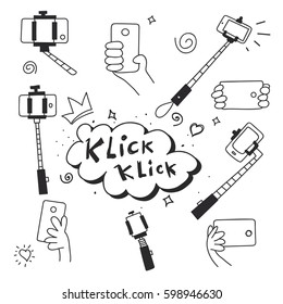 Black and white illustration about self portraits