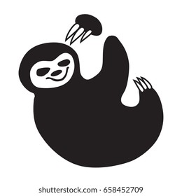 Sloth Silhouette Images, Stock Photos & Vectors | Shutterstock