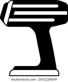 ilustração em preto-e-branco do scanner A Barcode