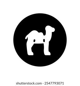 A black and white illustration of a ramadan icon