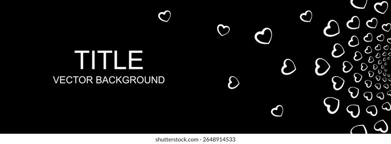 Black and white illustration of random doodles in heart shape. Simple yet expressive hand-drawn style.